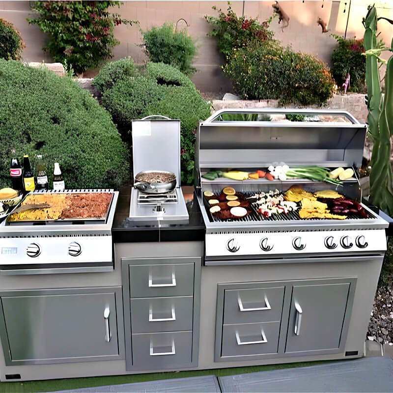 Kokomo Grills Built In Stainless Steel Single Side Burner - KO - BAK1BG - Single Side Burner by Kokomo Grills | Buy at Agent BBQ