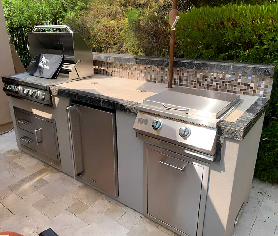 Kokomo Grills Professional 30 Inch Built - In Gas Teppanyaki Griddle - Gas BBQ Griddle by Kokomo Grills | Buy at Agent BBQ