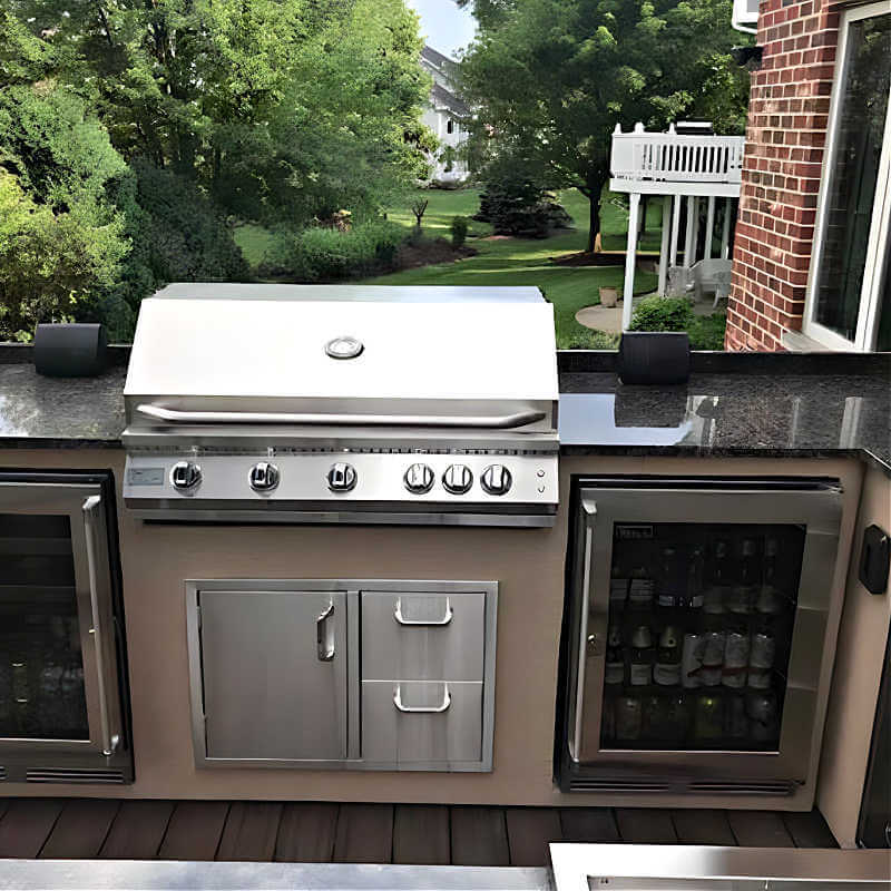 Kokomo Grills Professional 40 Inch 5 Burner Built in Gas Grill - Built In Gas Grill by Kokomo Grills | Buy at Agent BBQ
