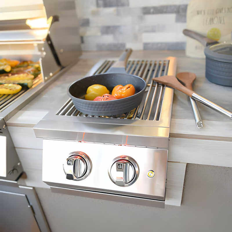 Kokomo Grills Professional Stainless Steel Double Side Burner - Double Side Burner by Kokomo Grills | Buy at Agent BBQ