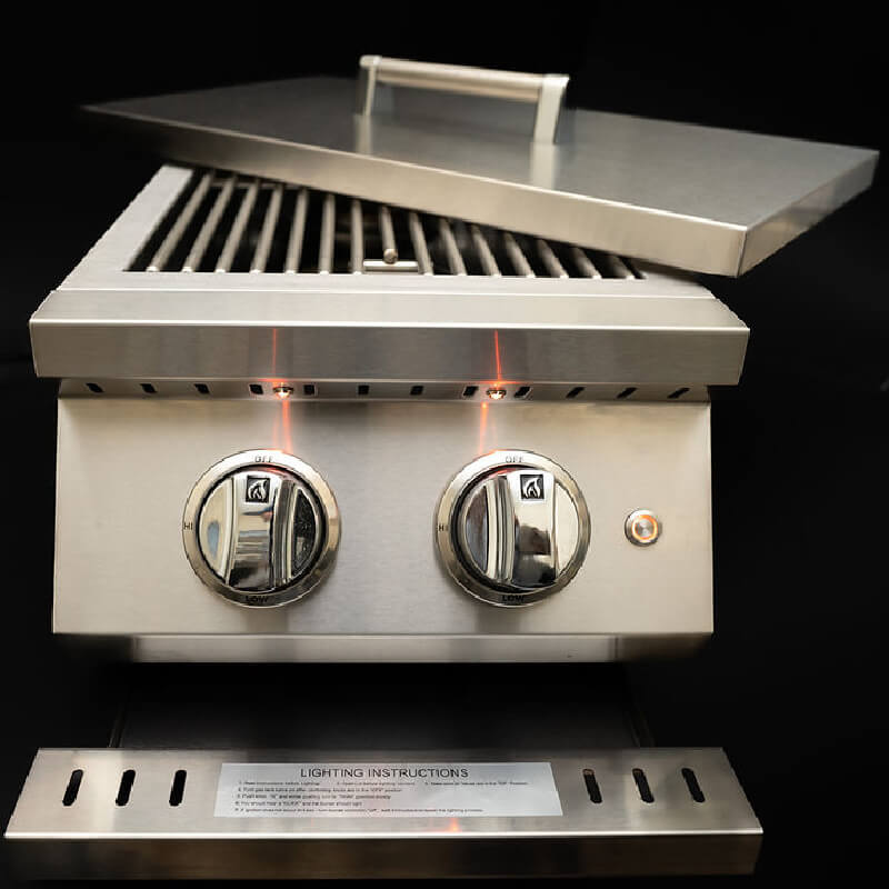 Kokomo Grills Professional Stainless Steel Double Side Burner - Double Side Burner by Kokomo Grills | Buy at Agent BBQ