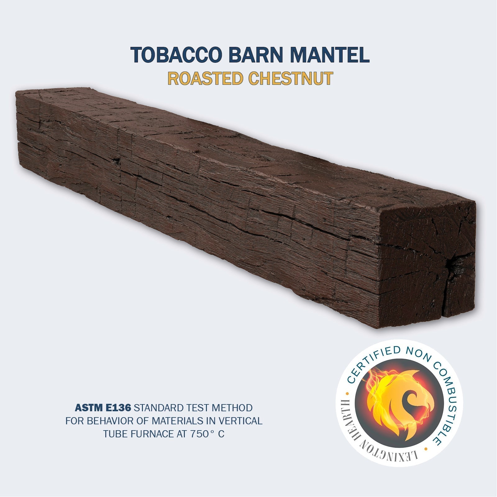 Lexington Hearth Tobacco Barn Non - Combustible Fireplace Mantel - by Lexington Hearth | Buy at Agent BBQ