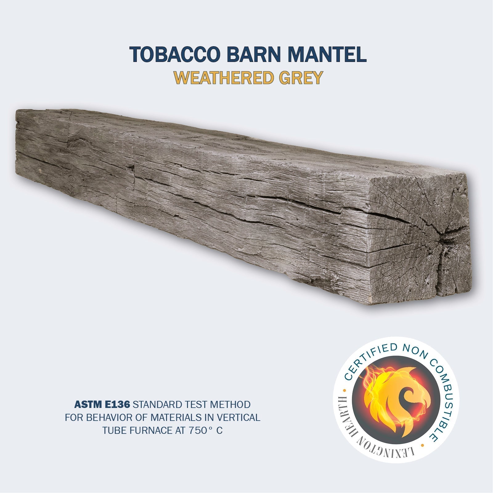 Lexington Hearth Tobacco Barn Non - Combustible Fireplace Mantel - by Lexington Hearth | Buy at Agent BBQ