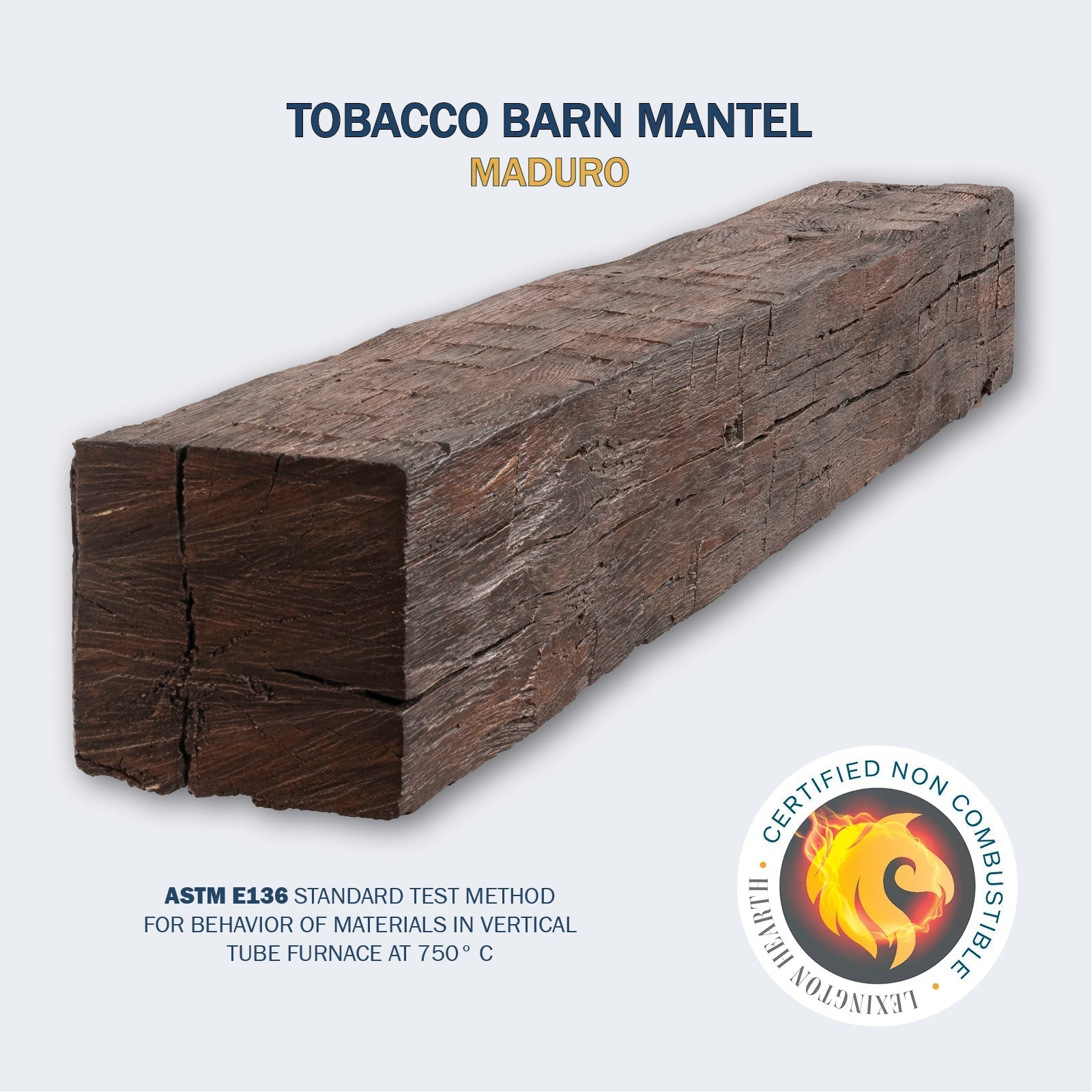 Lexington Hearth Tobacco Barn Non - Combustible Fireplace Mantel - by Lexington Hearth | Buy at Agent BBQ