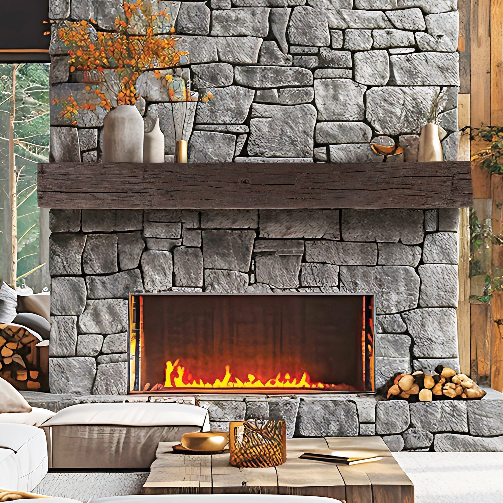 Lexington Hearth Tobacco Barn Non - Combustible Fireplace Mantel - by Lexington Hearth | Buy at Agent BBQ
