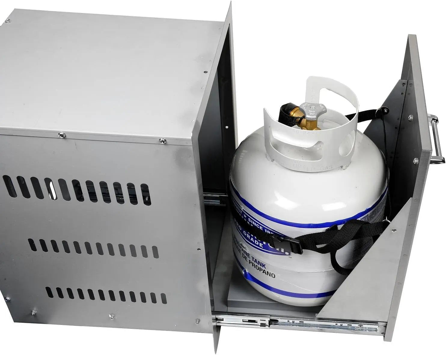 Lion 16 - Inch Roll - Out Propane Tank / Trash Bin - by Lion Premium Grills | Buy at Agent BBQ