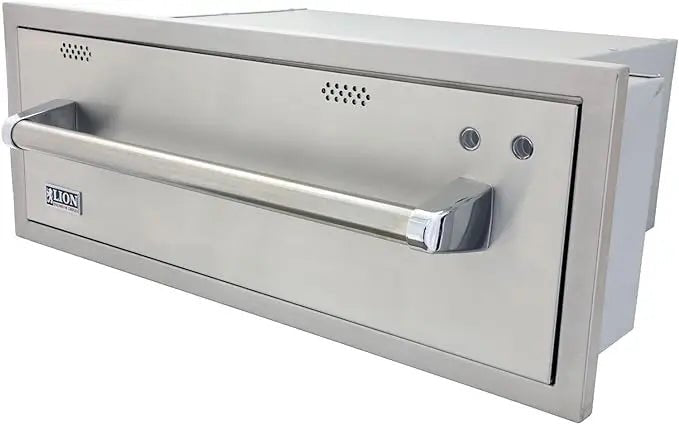 Lion 30 - Inch Electric Stainless Steel Warming Drawer - by Lion Premium Grills | Buy at Agent BBQ