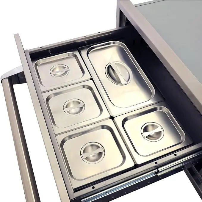 Lion 30 - Inch Electric Stainless Steel Warming Drawer - by Lion Premium Grills | Buy at Agent BBQ