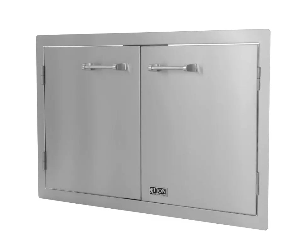 Lion 33 - Inch Double Access Door W/ Towel Rack - by Lion Premium Grills | Buy at Agent BBQ