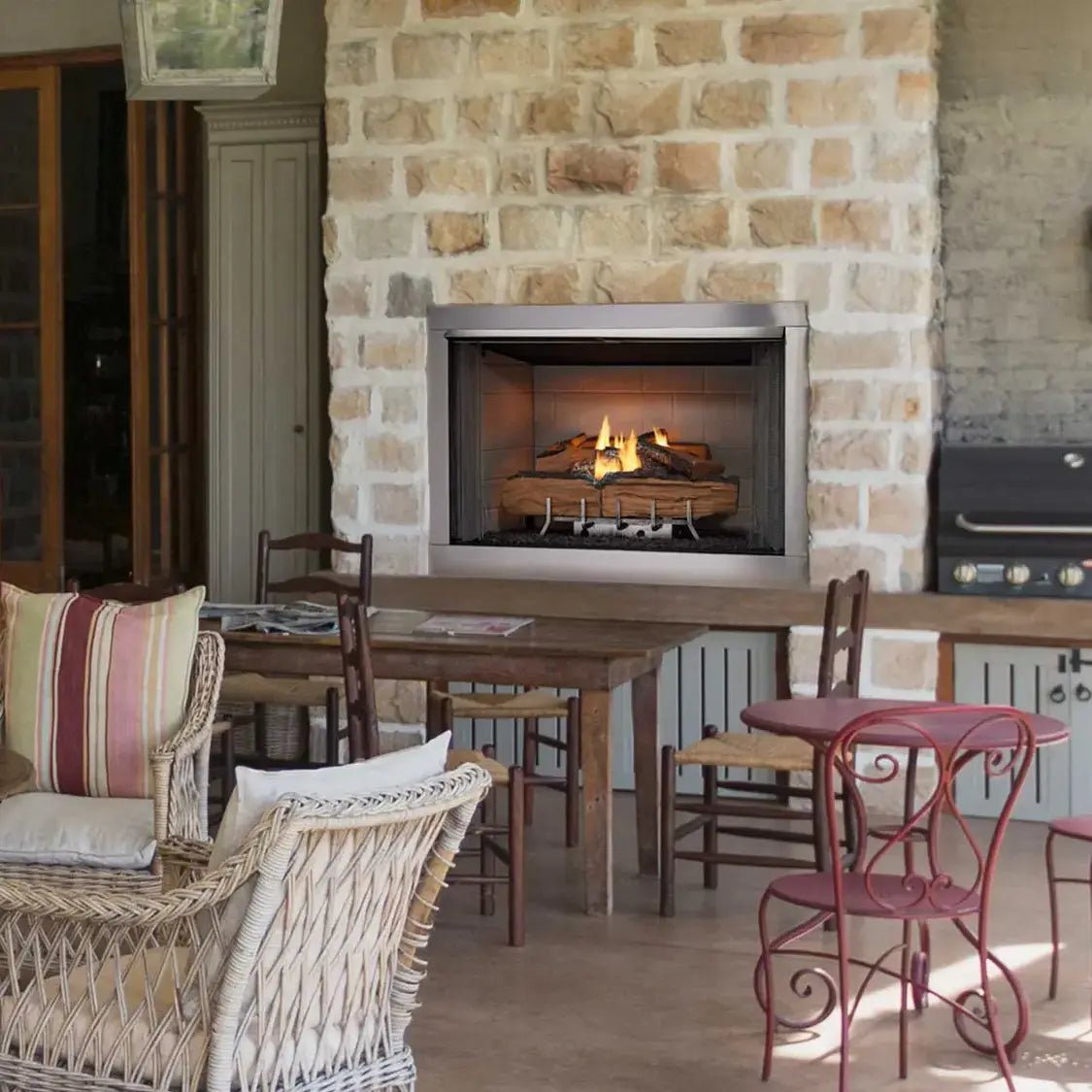 Majestic 36 - Inch Vesper Outdoor Vent Free Gas Fireplace - by Majestic | Buy at Agent BBQ