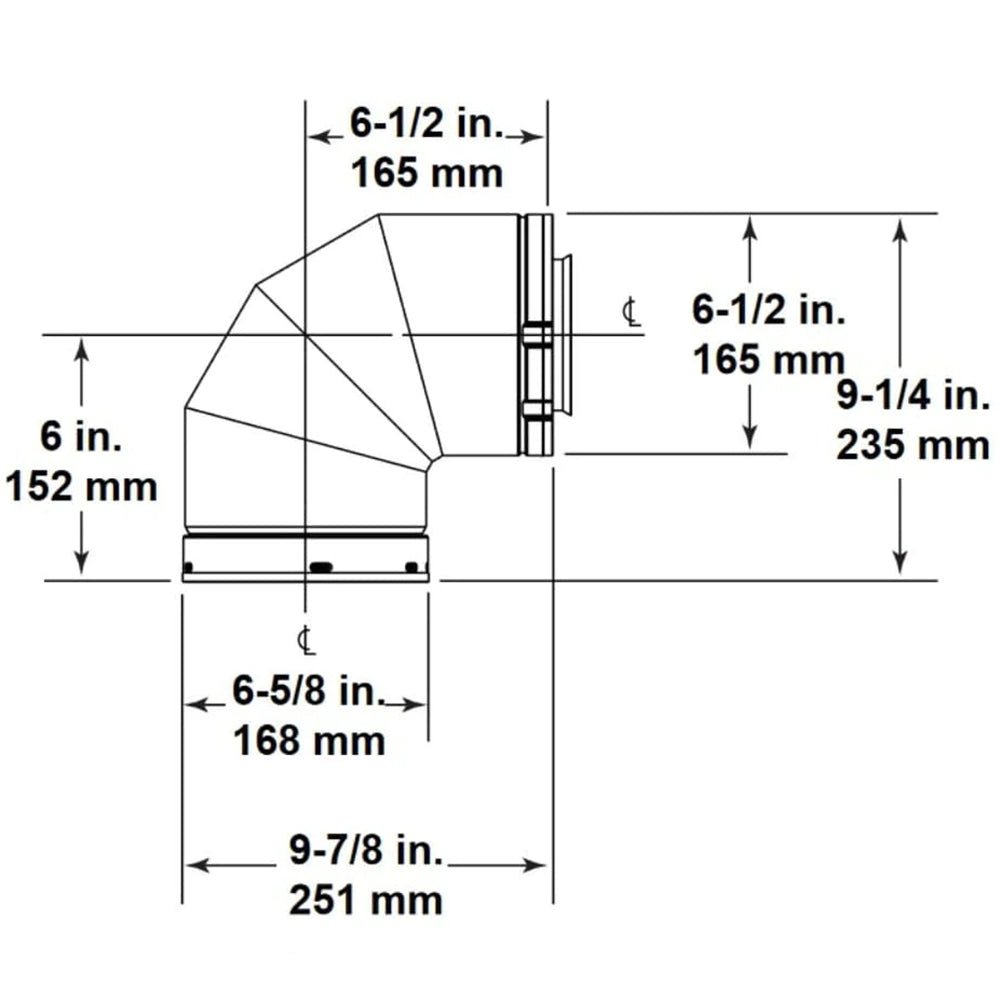 Majestic 90 - Degree Elbow Vent - by Majestic | Buy at Agent BBQ