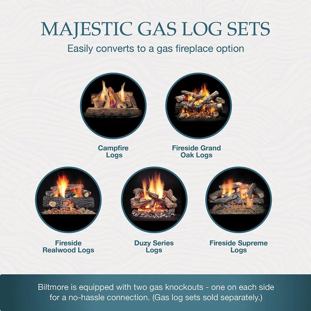 Majestic Biltmore 36" Radiant Wood Burning Fireplace | Majestic SB60, SB60HB - by Majestic | Buy at Agent BBQ