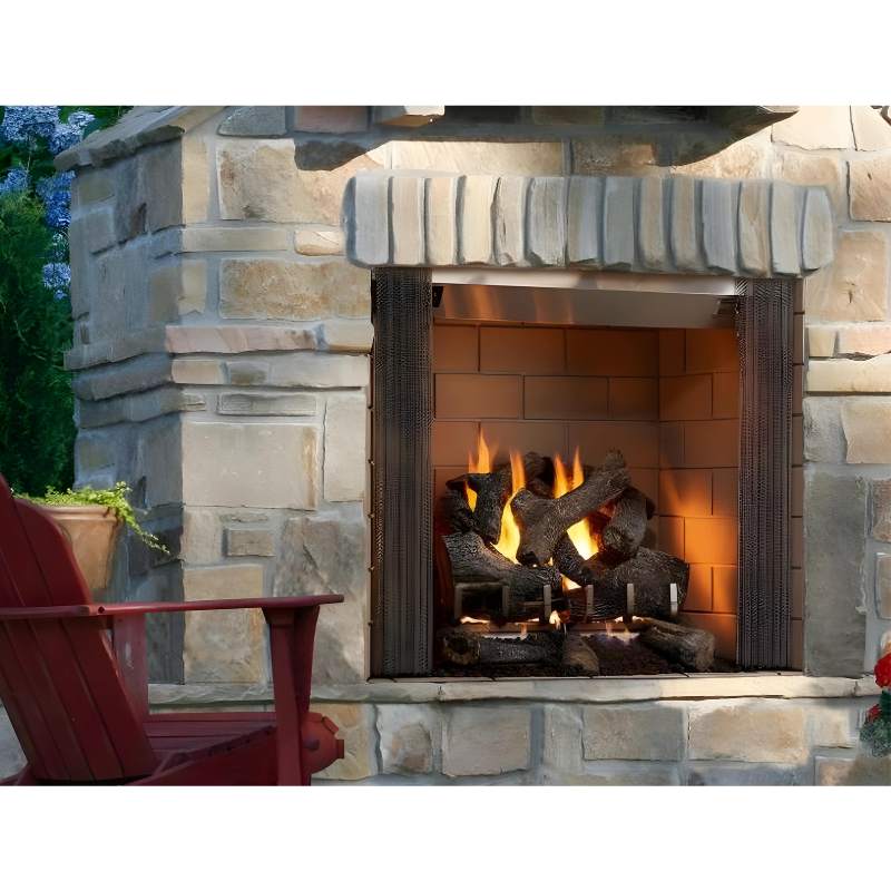 Majestic Castlewood 42 - Inch Outdoor Wood Burning Fireplace - Wood Burning Fireplace by Majestic | Buy at Agent BBQ