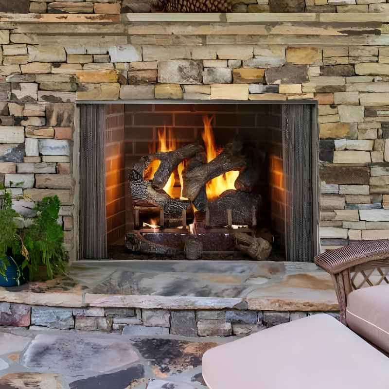Majestic Cottagewood 42 - Inch Outdoor Wood Burning Fireplace - Wood Burning Fireplace by Majestic | Buy at Agent BBQ