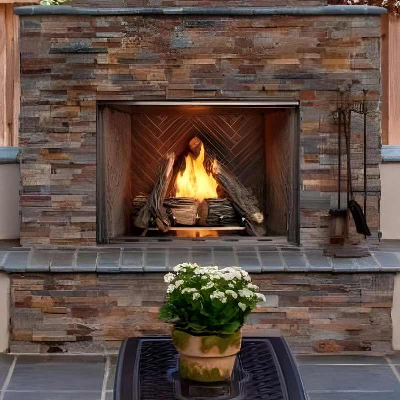 Majestic Courtyard 36" Outdoor Vent Free Gas Fireplace - Gas Fireplace by Majestic | Buy at Agent BBQ
