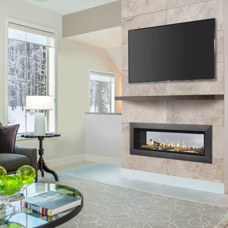 Majestic Echelon II 36" See Through Linear Direct Vent Gas Fireplace | ECHEL36ST - by Majestic | Buy at Agent BBQ