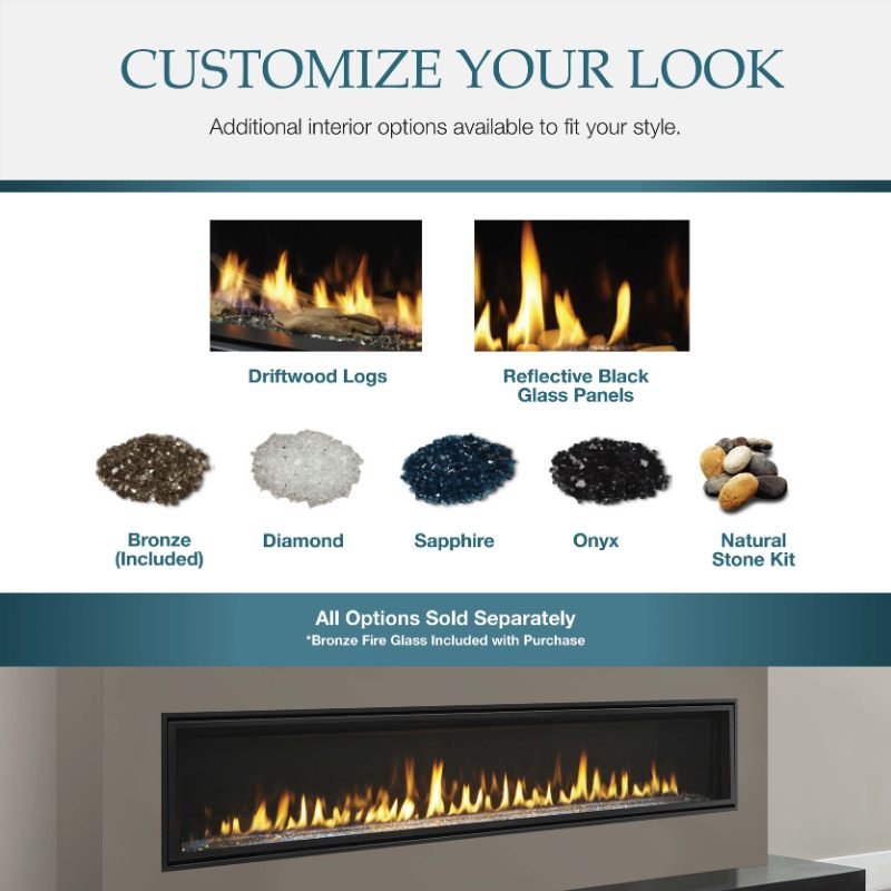 Majestic Echelon II 48" See Through Linear Direct Vent Gas Fireplace | ECHEL48ST - by Majestic | Buy at Agent BBQ