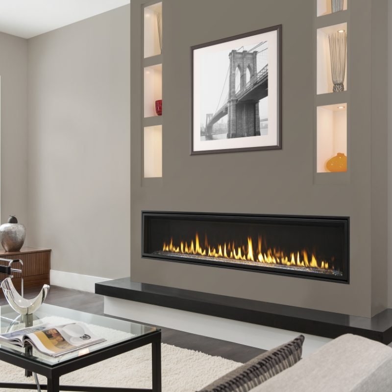 Majestic Echelon II 72" Linear Direct Vent Gas Fireplace | ECHEL72IN - by Majestic | Buy at Agent BBQ