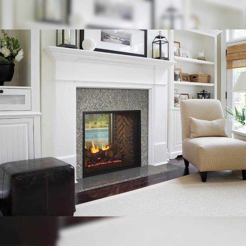 Majestic Fortress 36 - Inch Indoor/Outdoor See Thru Vent Free Gas Fireplace - Gas Fireplace by Majestic | Buy at Agent BBQ