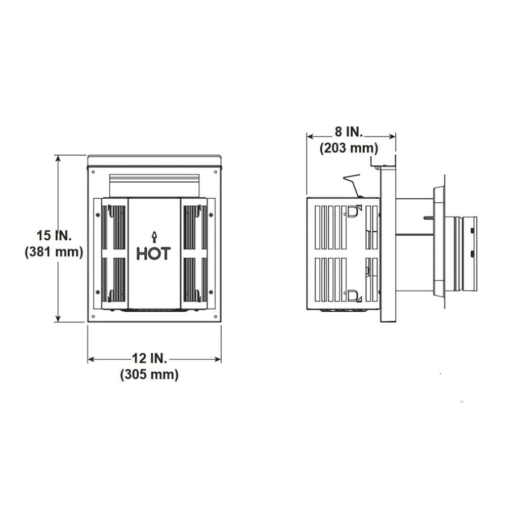 Majestic Horizontal High Wind Trapezoid Termination Cap - by Majestic | Buy at Agent BBQ