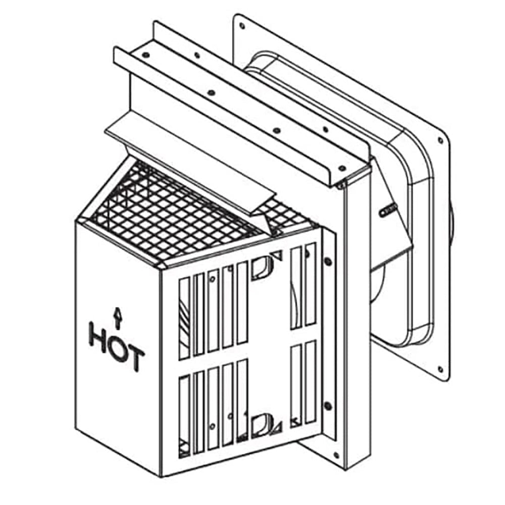 Majestic Horizontal High Wind Trapezoid Termination Cap - by Majestic | Buy at Agent BBQ