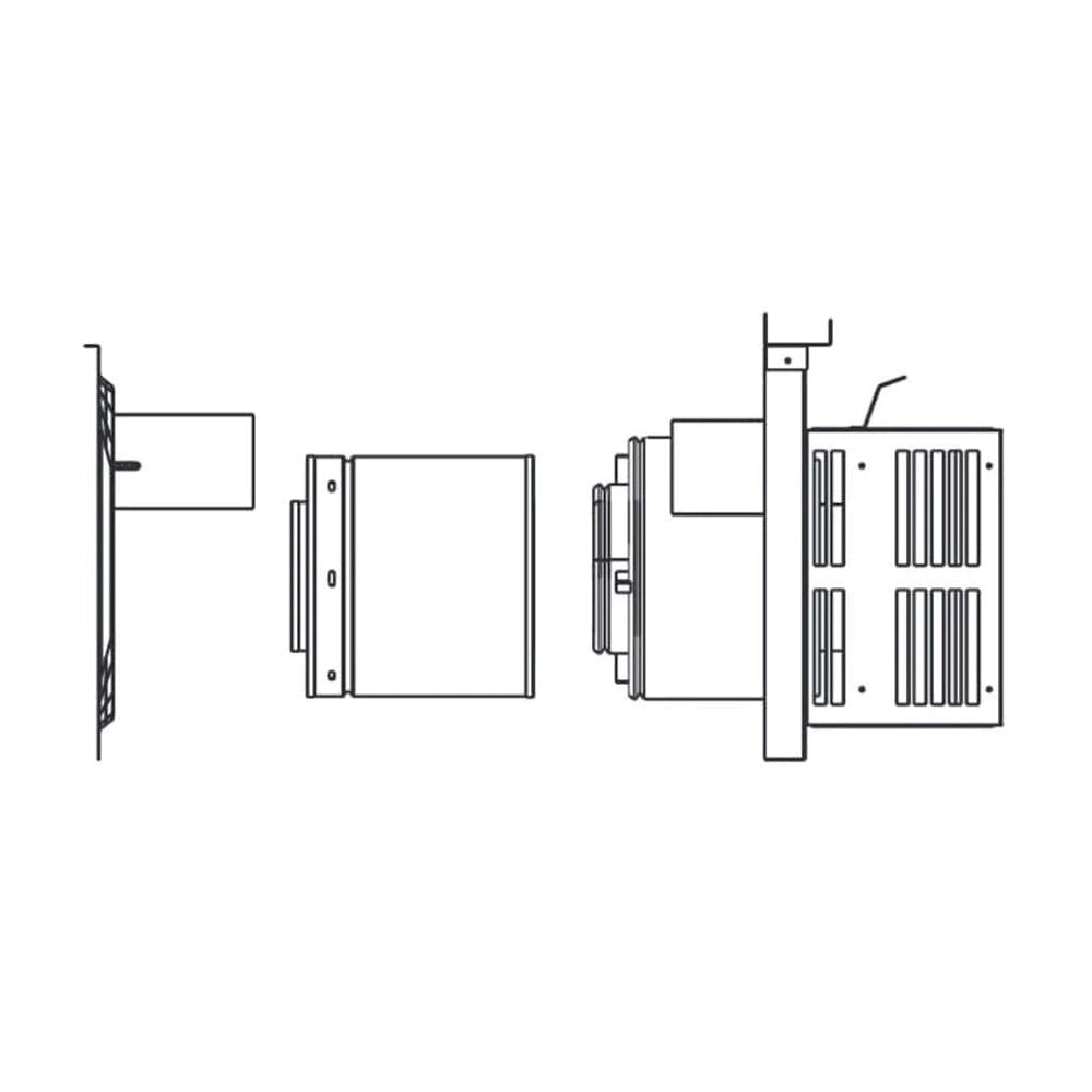 Majestic Horizontal Termination Cap with Long Flue - by Majestic | Buy at Agent BBQ