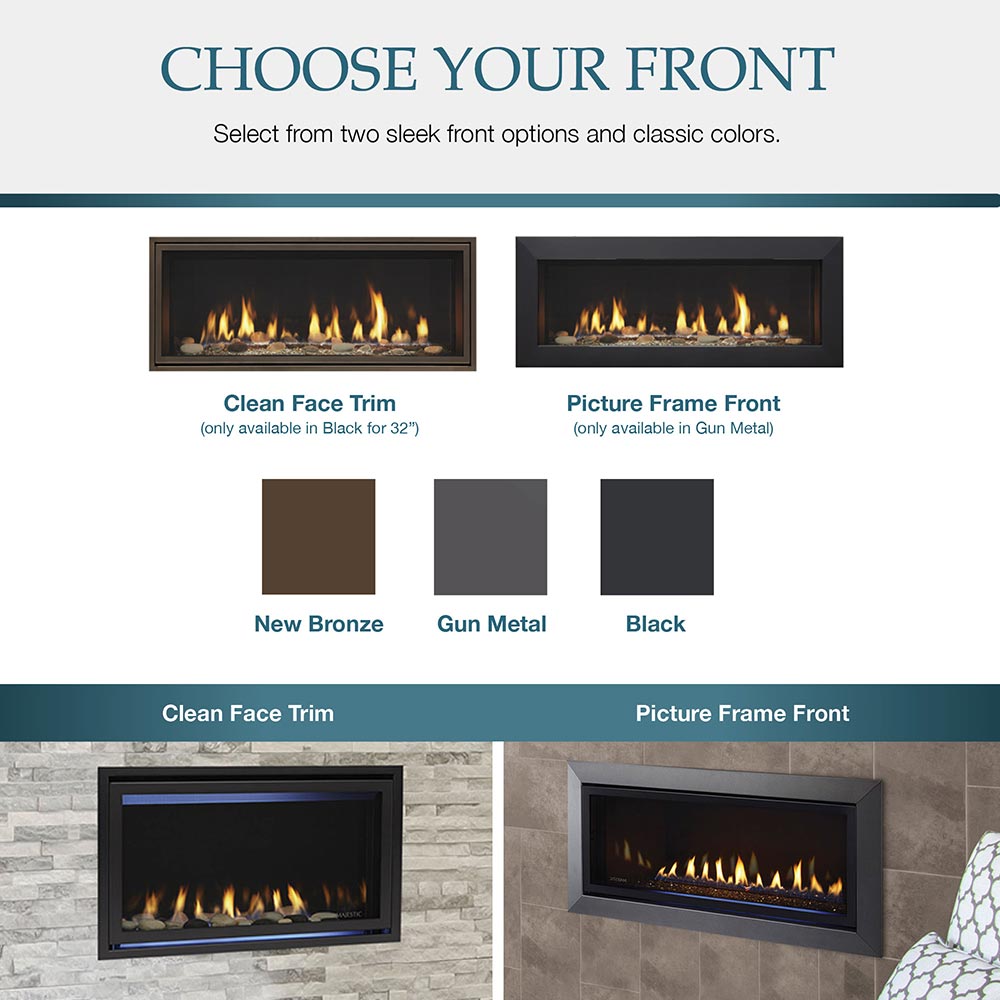 Majestic Jade 42 - Inch Direct Vent Gas Fireplace - JADE42IN - by Majestic | Buy at Agent BBQ