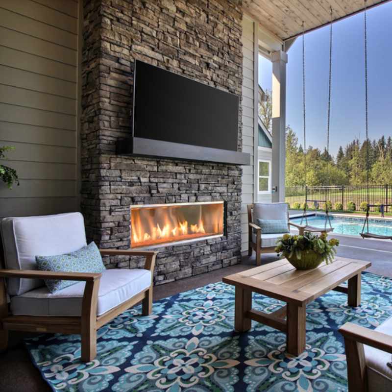 Majestic Lanai 60 - Inch Outdoor Linear Vent Free Gas Fireplace - Gas Fireplace by Majestic | Buy at Agent BBQ