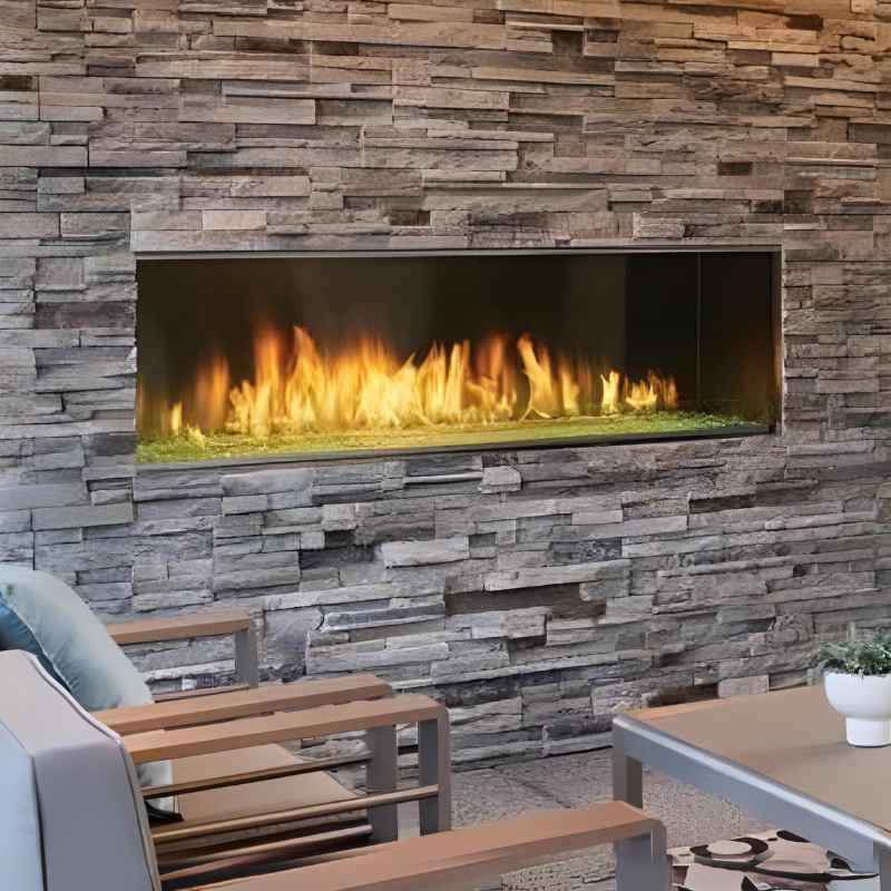Majestic Lanai 60 - Inch Outdoor Linear Vent Free Gas Fireplace - Gas Fireplace by Majestic | Buy at Agent BBQ