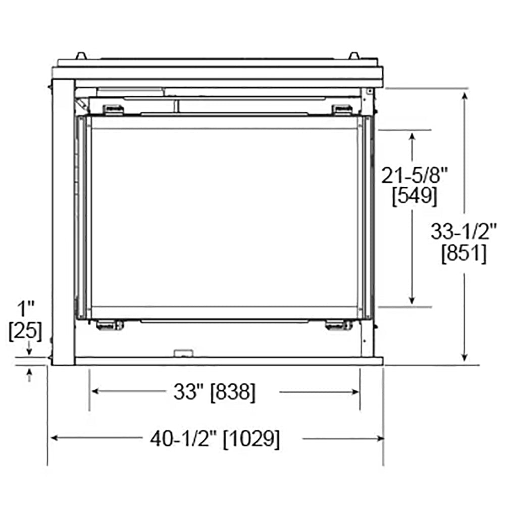 Majestic Pier 36 - Inch Direct Vent Multi - Sided Gas Fireplace - PIER - DV36IN - by Majestic | Buy at Agent BBQ