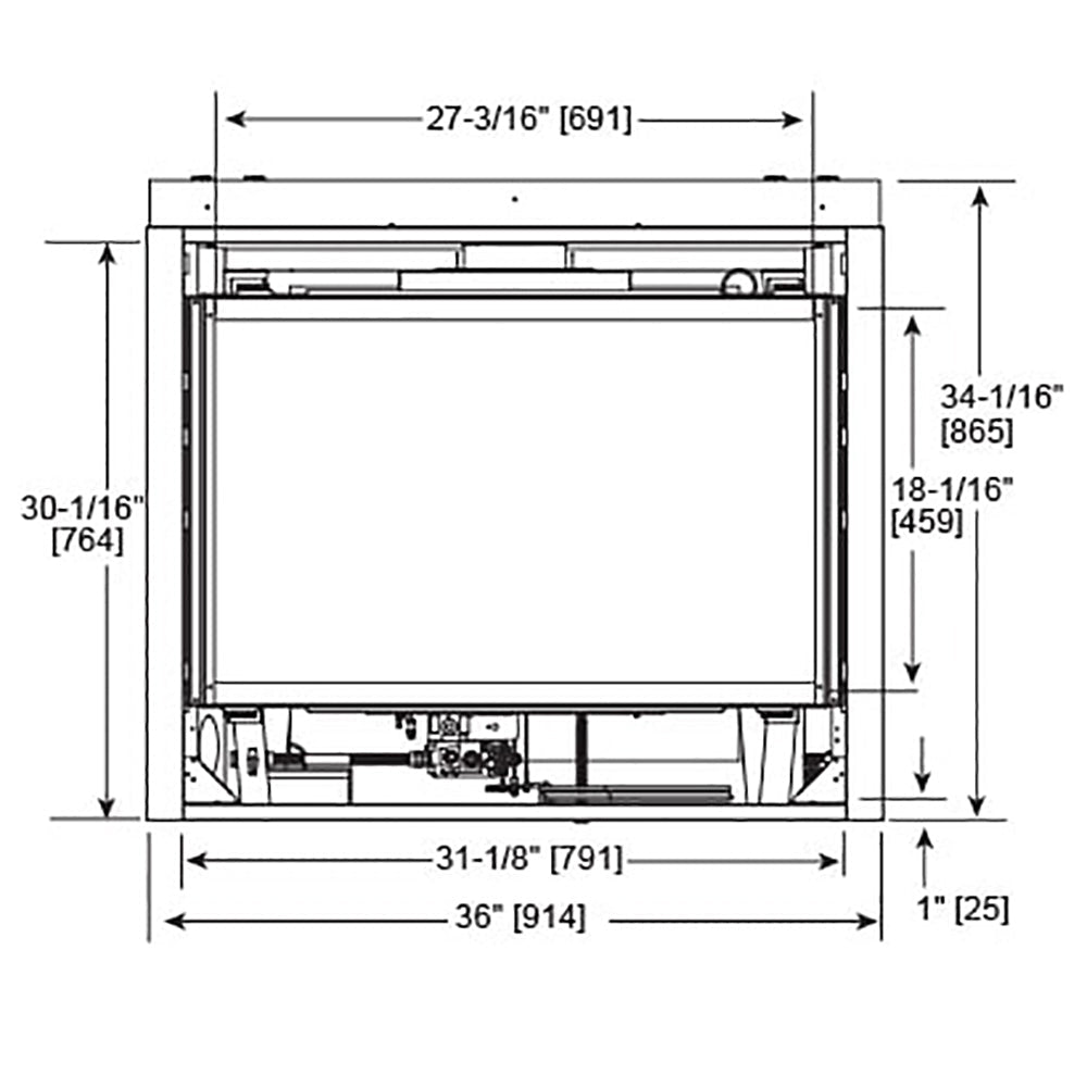 Majestic Quartz 32 - Inch Direct Vent Gas Fireplace - QUARTZ32IFT - by Majestic | Buy at Agent BBQ
