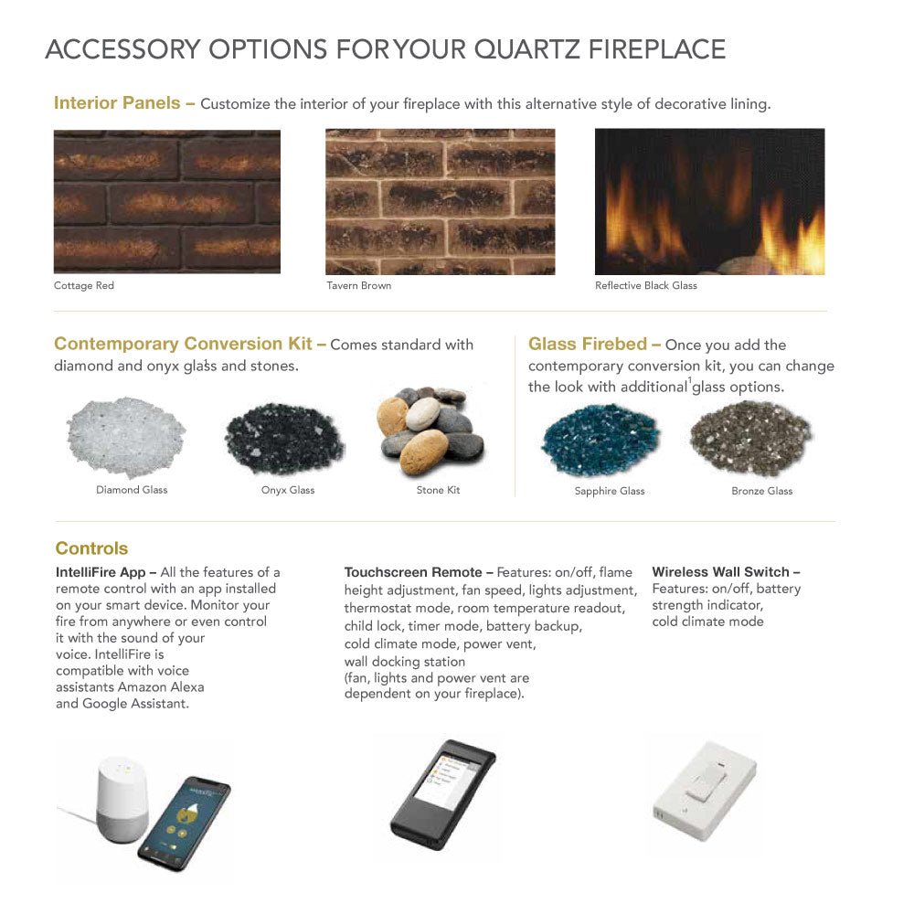 Majestic Quartz 42 - Inch Direct Vent Gas Fireplace - QUARTZ42IFT - by Majestic | Buy at Agent BBQ