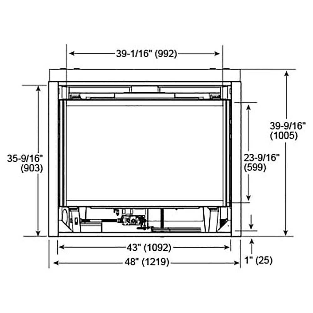 Majestic Quartz 42 - Inch Direct Vent Gas Fireplace - QUARTZ42IFT - by Majestic | Buy at Agent BBQ