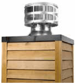 Majestic Round Termination Cap with Storm Collar for SL1100 Series Wood Burning Pipe - by Majestic | Buy at Agent BBQ