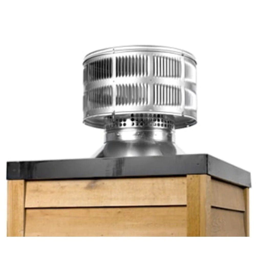Majestic TR342 - B Round Telescoping Termination Cap With Storm Collar - by Majestic | Buy at Agent BBQ