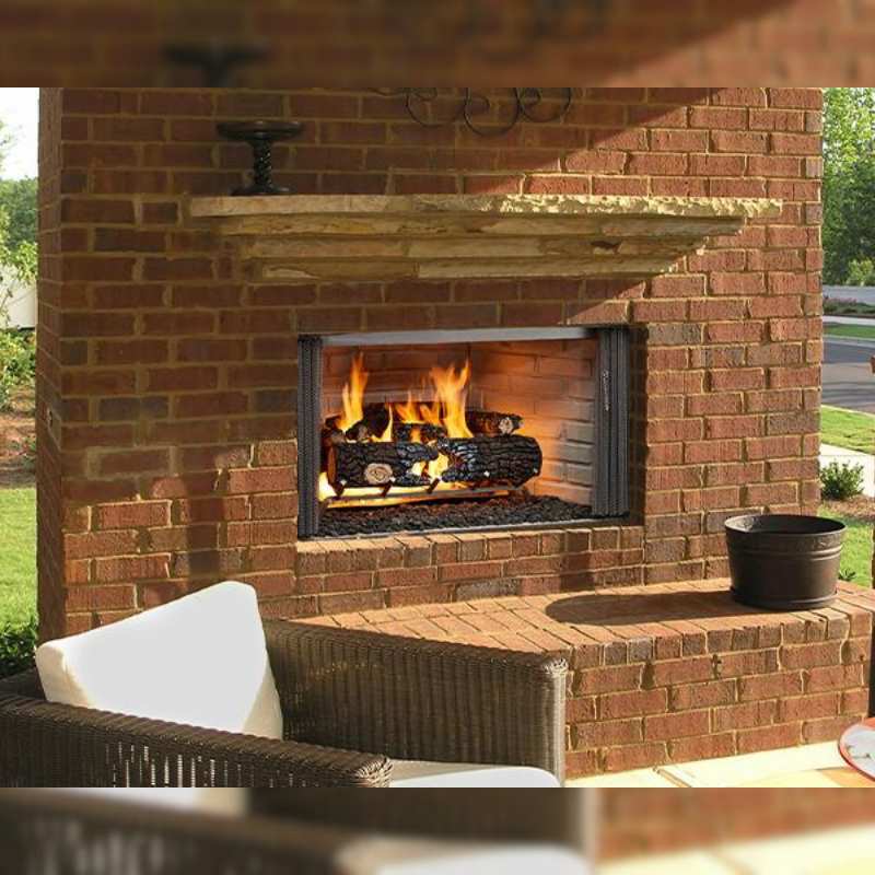 Majestic Villawood 42 - Inch Outdoor Wood Burning Fireplace - Wood Burning Fireplace by Majestic | Buy at Agent BBQ