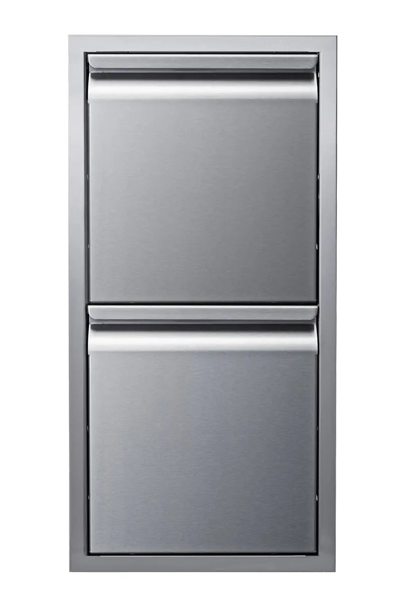 Memphis Grills 15" Two Drawer Stack - VGC15DB2 - Outdoor Kitchens by Memphis Grills | Buy at Agent BBQ