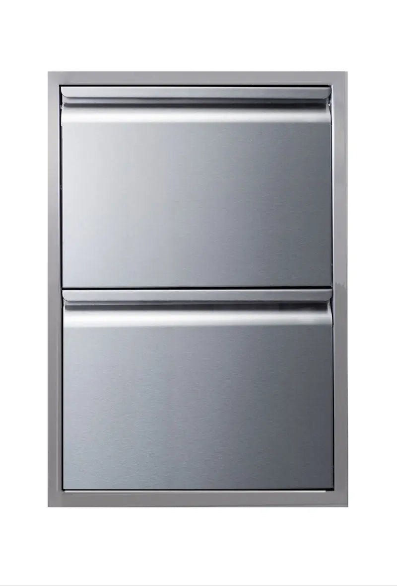 Memphis Grills 21" Built - In Two Drawer Stack - VGC21DB2 - Outdoor Kitchens by Memphis Grills | Buy at Agent BBQ