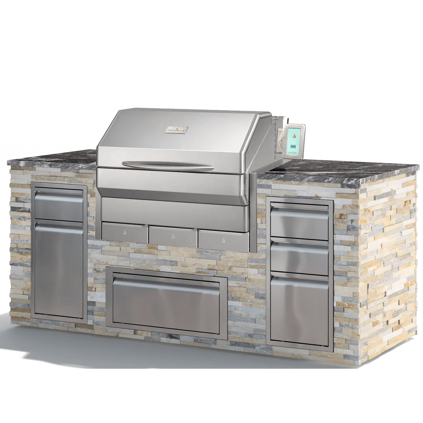 Memphis Grills Elite 39" Built - In ITC 3 Pellet Grill - VGB0002S - Pellet Grills by Memphis Grills | Buy at Agent BBQ