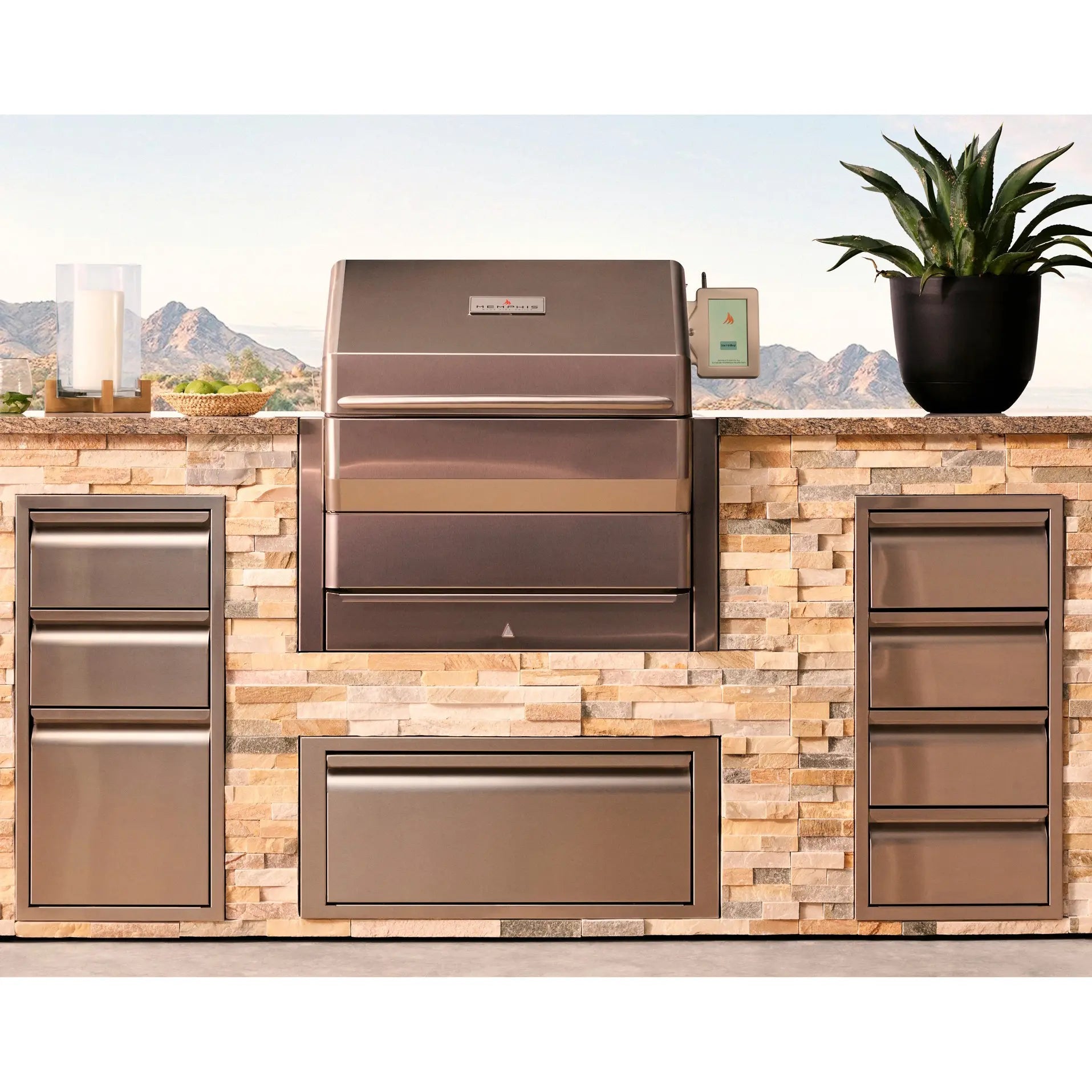Memphis Grills Pro 28" Built - In ITC3 Pellet Grill - VGB0001S - Pellet Grills by Memphis Grills | Buy at Agent BBQ