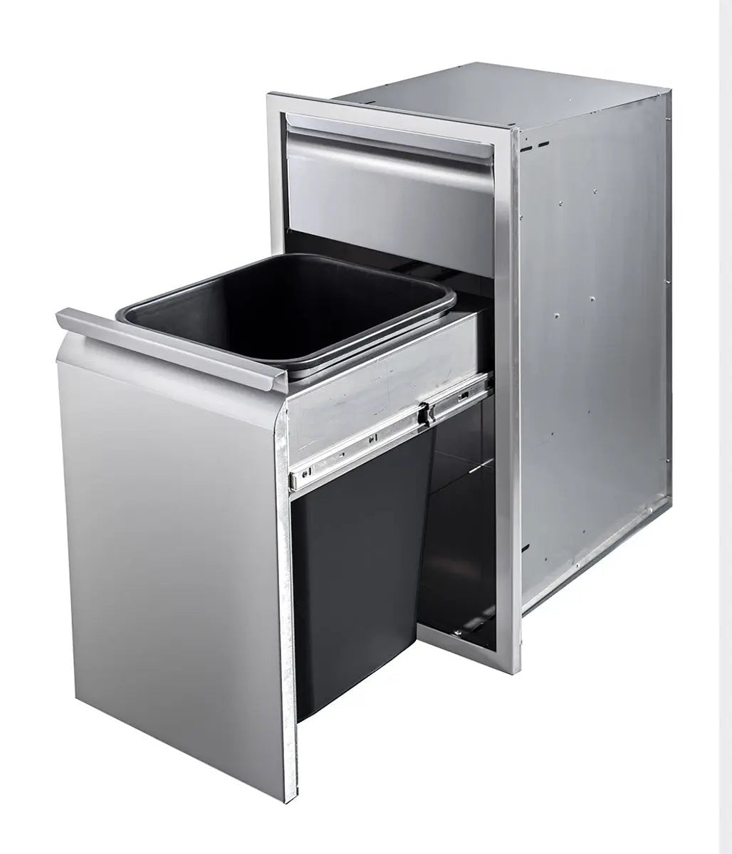 Memphis Grills Single Drawer Trash - VGC15BWB1 - Outdoor Kitchens by Memphis Grills | Buy at Agent BBQ