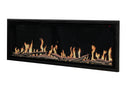 Modern Flames Allwood Fireplace Media Wall in Coastal Sand | 60'' Orion Slim Heliovision Electric Fireplace