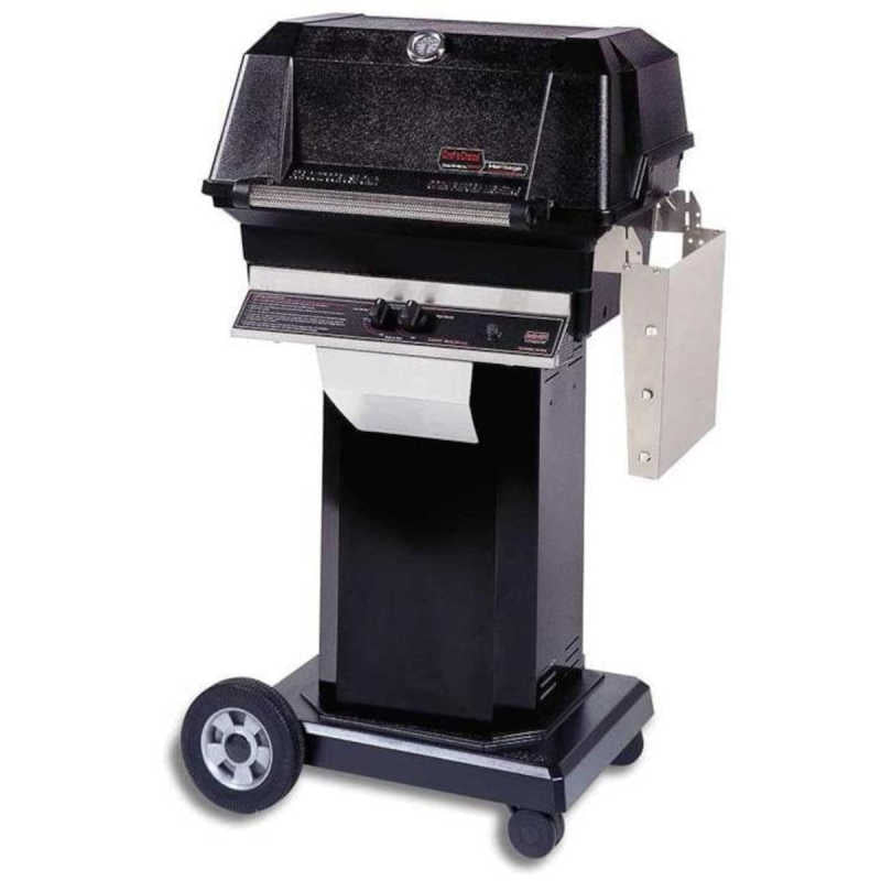 MHP JNR4DD Gas Grill With Stainless Steel Shelves And SearMagic Grids On Black Cart - Freestanding Gas Grill by MHP | Buy at Agent BBQ