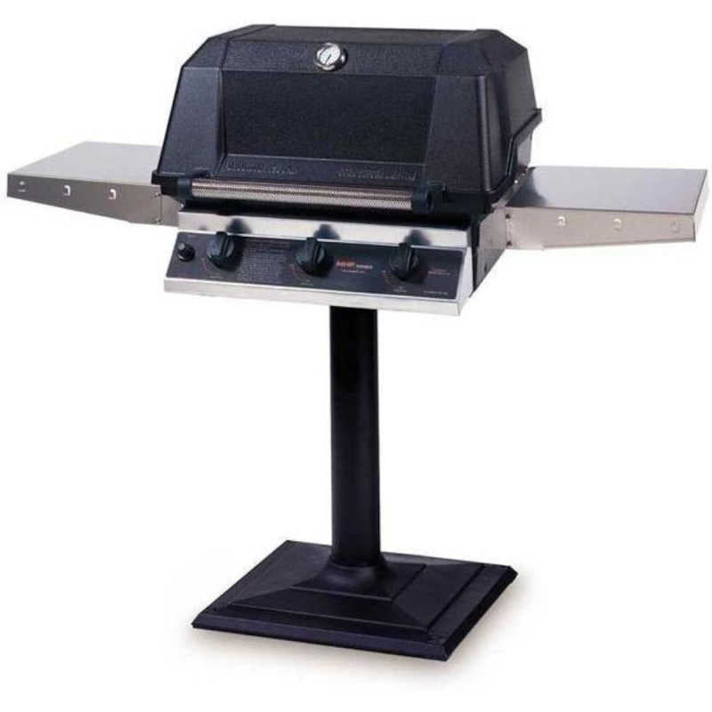 MHP Tri - Burn W3G4DD Gas Grill With SearMagic Grids On Bolt Down Post - Patio Post Gas Grill by MHP | Buy at Agent BBQ