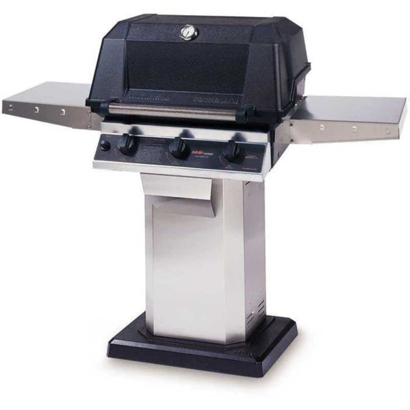 MHP Tri - Burn W3G4DD Gas Grill With SearMagic Grids On Stainless Patio Base - Patio Post Gas Grill by MHP | Buy at Agent BBQ