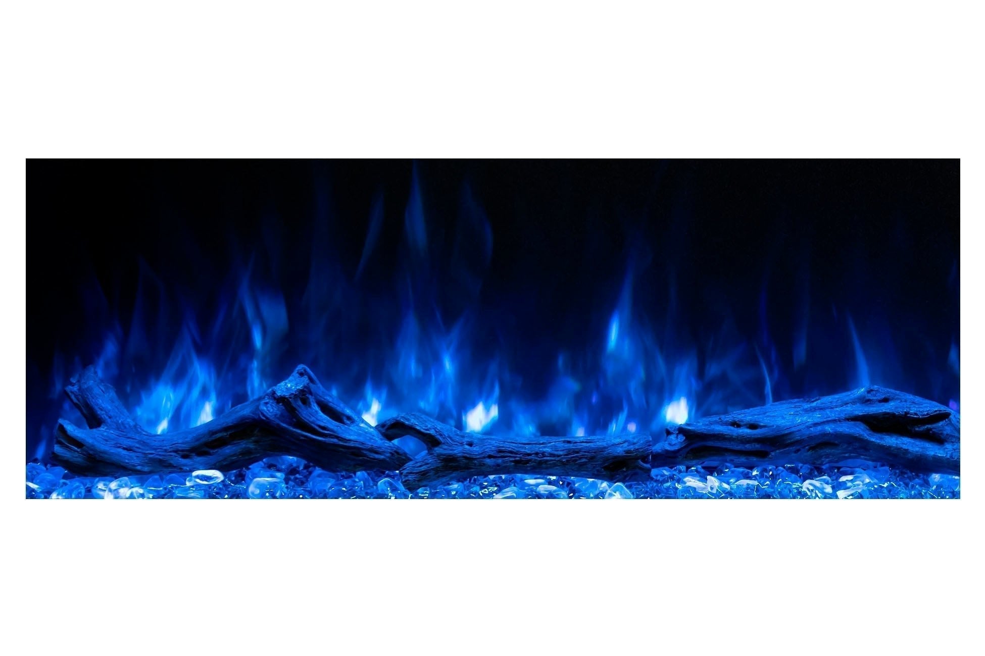 Modern Flames Landscape Pro 82'' Studio Suite Wall Mount Mantel Package | Driftwood Grey - Electric Fireplace by Modern Flames | Buy at Agent BBQ