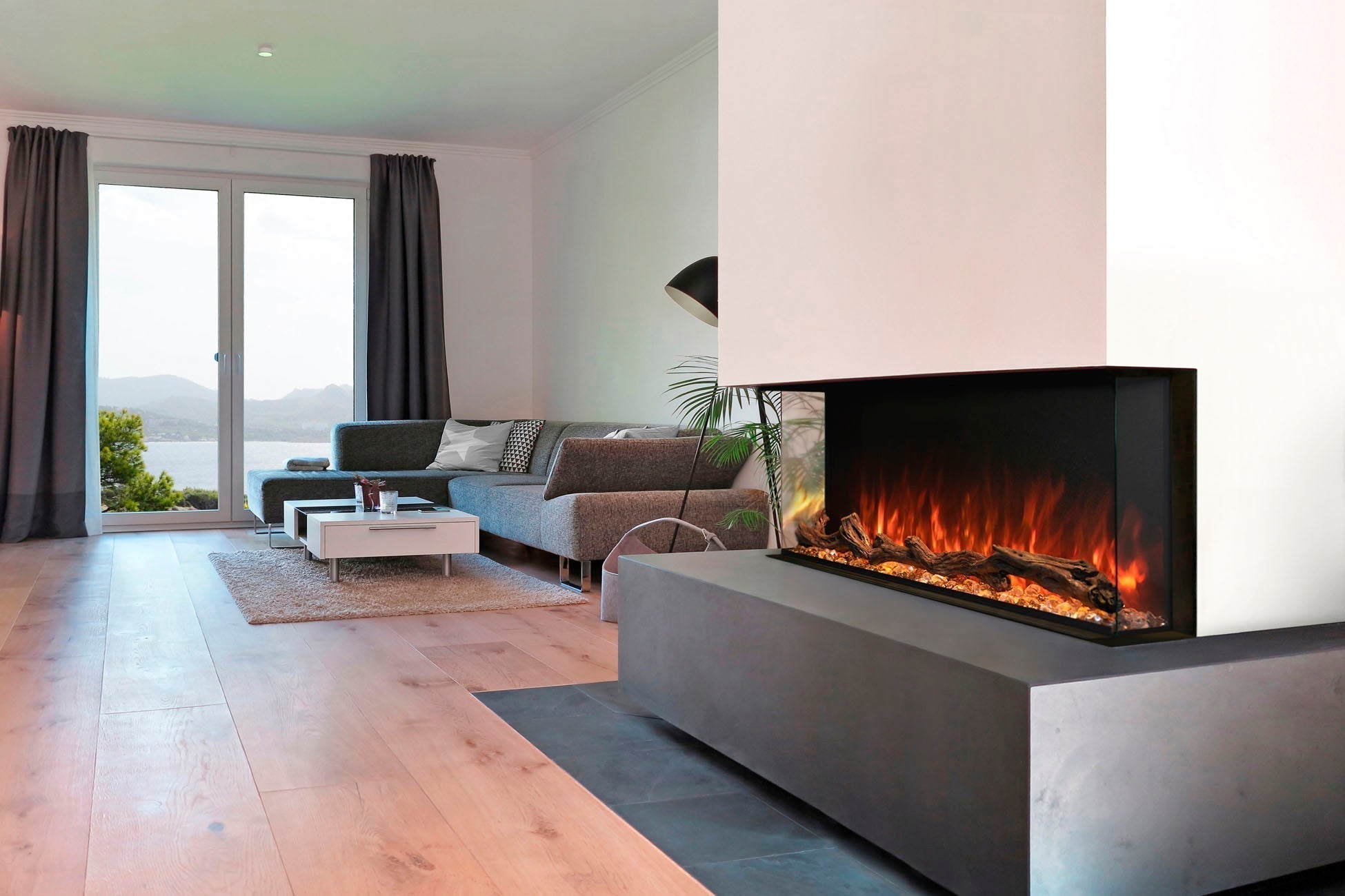 Modern Flames Landscape Pro Multi 44" 3 - Sided / 2 - Sided Built In Electric Fireplace - Electric Fireplace by Modern Flames | Buy at Agent BBQ