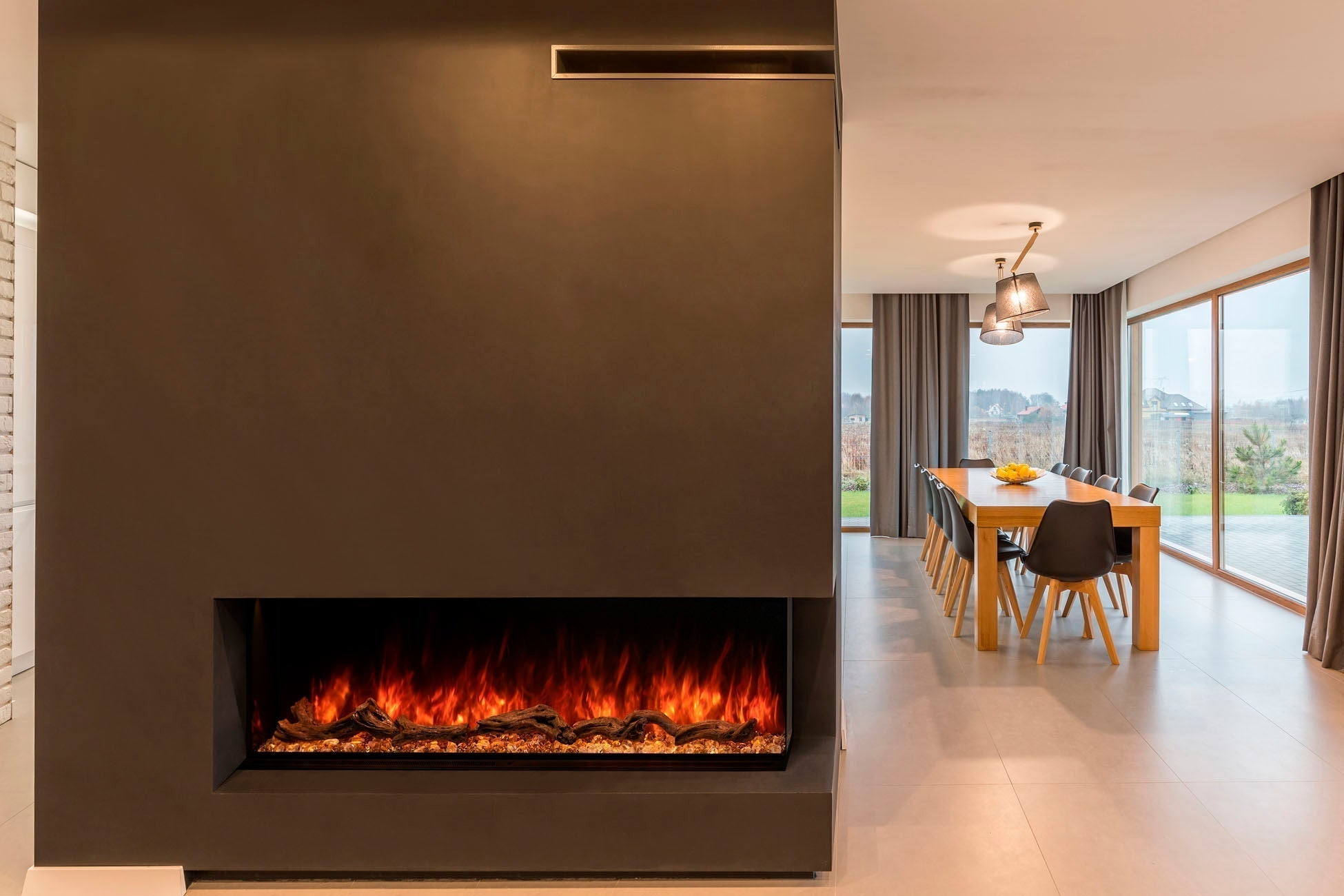 Modern Flames Landscape Pro Multi 56 - inch 3 - Sided / 2 - Sided Built In Electric Fireplace - Electric Fireplace by Modern Flames | Buy at Agent BBQ