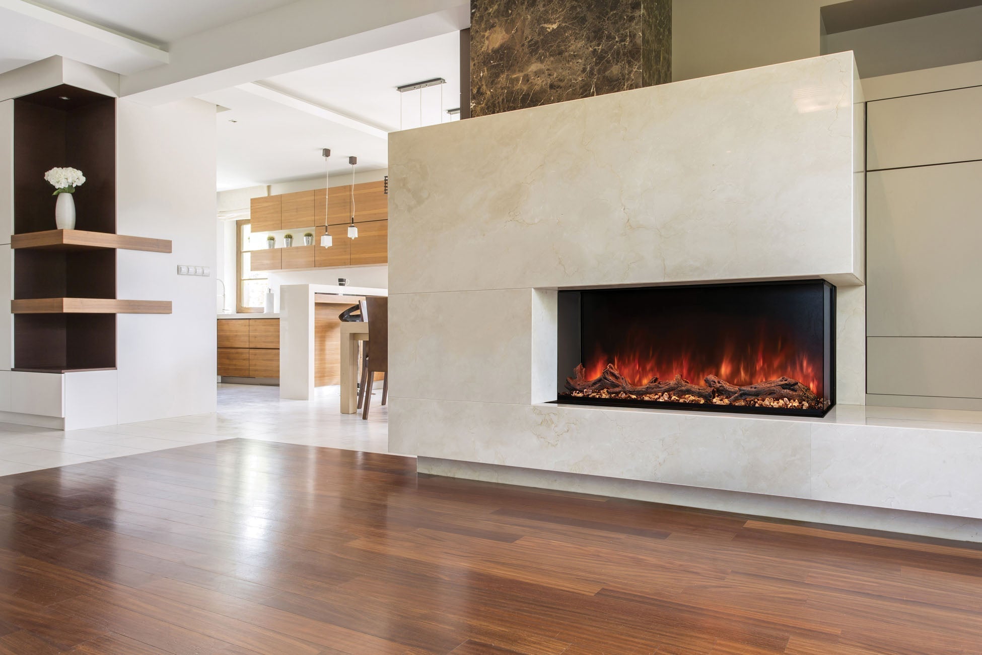 Modern Flames Landscape Pro Multi 80" 3 - Sided / 2 - Sided Built In Electric Fireplace - Electric Fireplace by Modern Flames | Buy at Agent BBQ