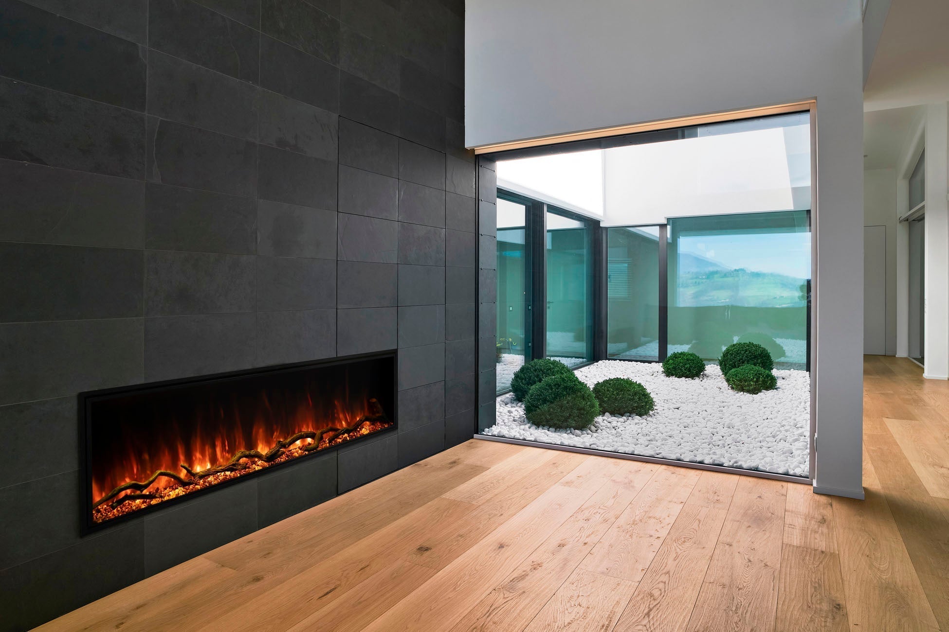 Modern Flames Landscape Pro Slim 44" Built In Linear Electric Fireplace - Electric Fireplace by Modern Flames | Buy at Agent BBQ